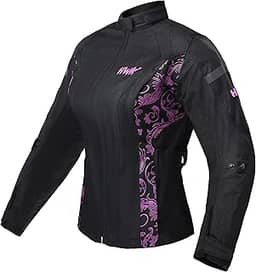 HWK Jaqueta feminina de motociclista de aventura/turismo, com armadura CE para motocicletas Enduro
