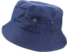 Chapéu bucket de cor sólida 100% algodão para mulheres e homens, embalável, viagem, verão, praia, chapéu