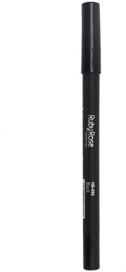 Lápis Delineador para Olhos a Prova D'água Carbon Black Ruby Rose HB-050