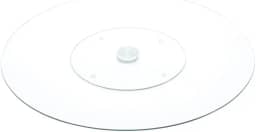 CENTRO DE MESA GIRATÓRIO VIDRO TEMPERADO 34cm