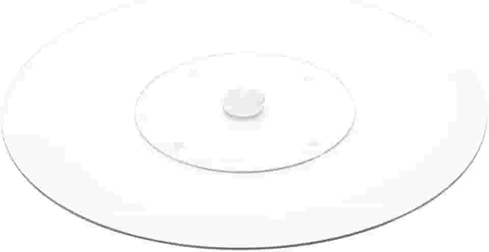 CENTRO DE MESA GIRATÓRIO VIDRO TEMPERADO 34cm