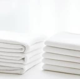 Kit 5 Unidades Pano de Prato Branco Liso 100% Algodão com Bainha 42x68cm