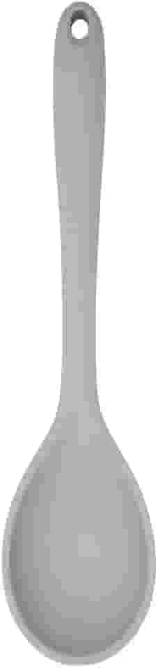 Mimo Style Colher de Silicone Cinza, Material de Silicone Resistente e Flexível, Suporta Temperaturas de Até 220ºC, Prática, Simples e Leve Pesando Apenas 130 Gramas Facilitando o Manuseio