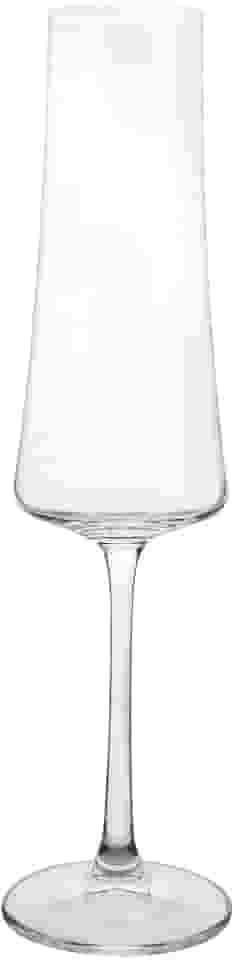 Jogo de 6 tacas para champanhe Xtra em cristal ecologico 210ml A26,5cm