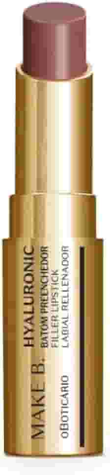 Boticario Batom Preenchedor Marrom Nude Chic Make B. Hyaluronic 3,4g