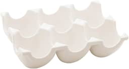 LYOR - Bandeja para 6 Ovos de Porcelana New Bone Montana 9,5cm x 14cm x 3cm