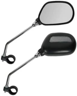 Espelho Retrovisor com Refletor para Bicicletas Urbanas, MTB Motos Visão Ampla Rotação 360° Alta Resistência, Antivibração, Ajuste Preciso Segurança no Trânsito, Acessório para Ciclismo e Motocicletas