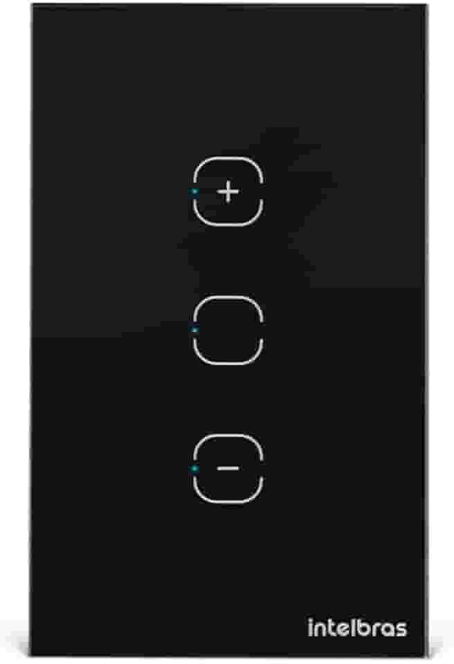 Interruptor Touch Inteligente, Compatível com Alexa, EWS 1101 Preto, Intelbras