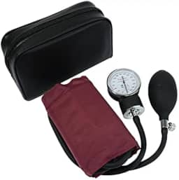 Aparelho De Pressão Manual Esfigmomanômetro Premium Cores (Vinho)