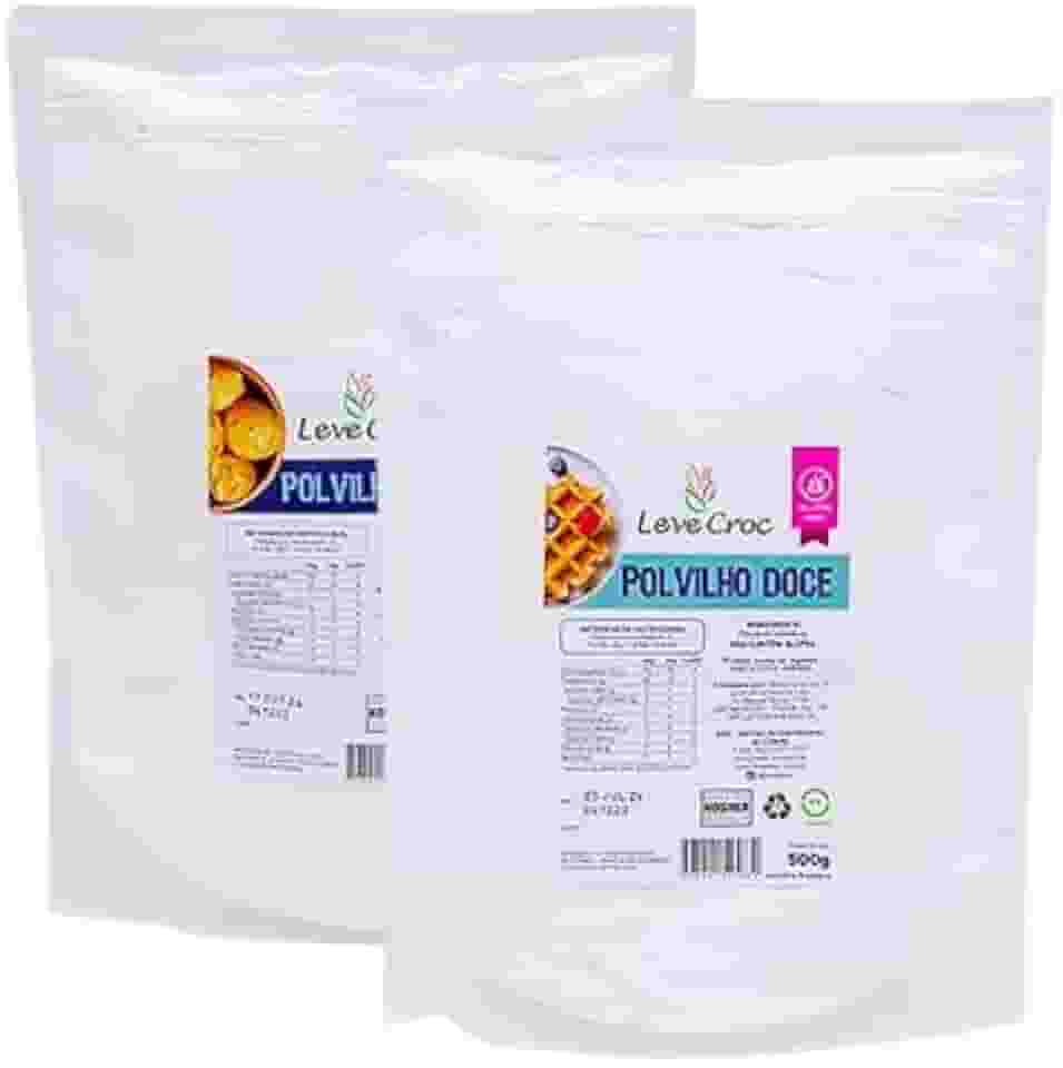 Kit 2 Polvilhos Sem Glúten Leve Croc: Azedo, Doce