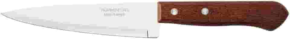 Faca Peixeira E Cozinha Tramontina Dynamic Com Lâmina De Aço Inox E Cabo De Madeira Natural 6"