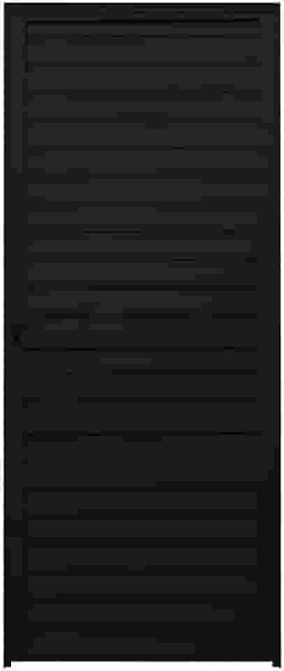 Porta de Alumínio Palheta 210x76cm Fortline Atlântica Preto