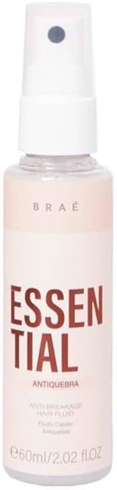 BRAÉ Essential Antiquebra Fluido Capilar 60ml - Hair Treatment Anti-Breakage, Fortalecimento e Proteção Térmica - Não Oleoso