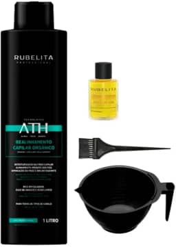 Escova Progressiva 1L Rubelita Alisamento Capilar Avançado Redução de Volume e Frizz Efeito Liso Duradouro Tratamento Único