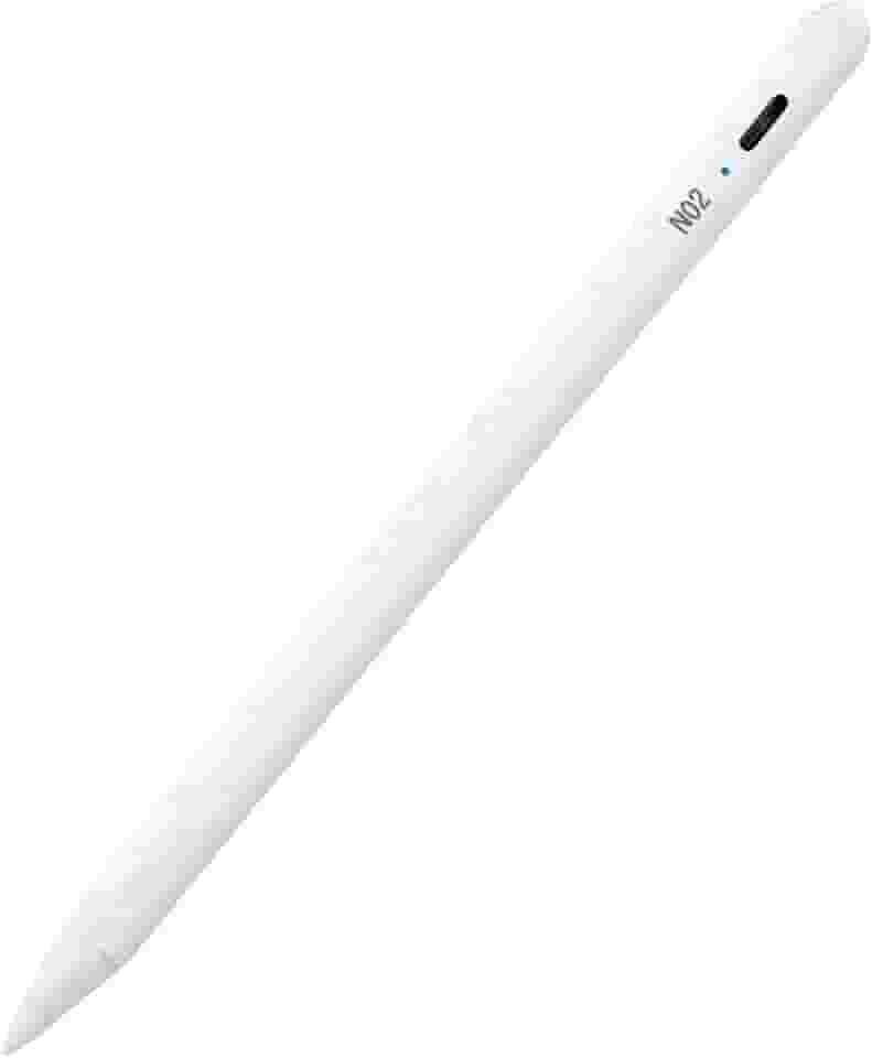 Caneta Digital para iPad NO2PROBLEMS Pencil Stylus Touch com Ponta Extra e Alta Sensibilidade Escrita Suave (Branca)