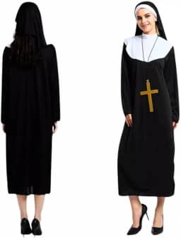 Fantasia Freira Do Mal Halloween Com Crucifixo