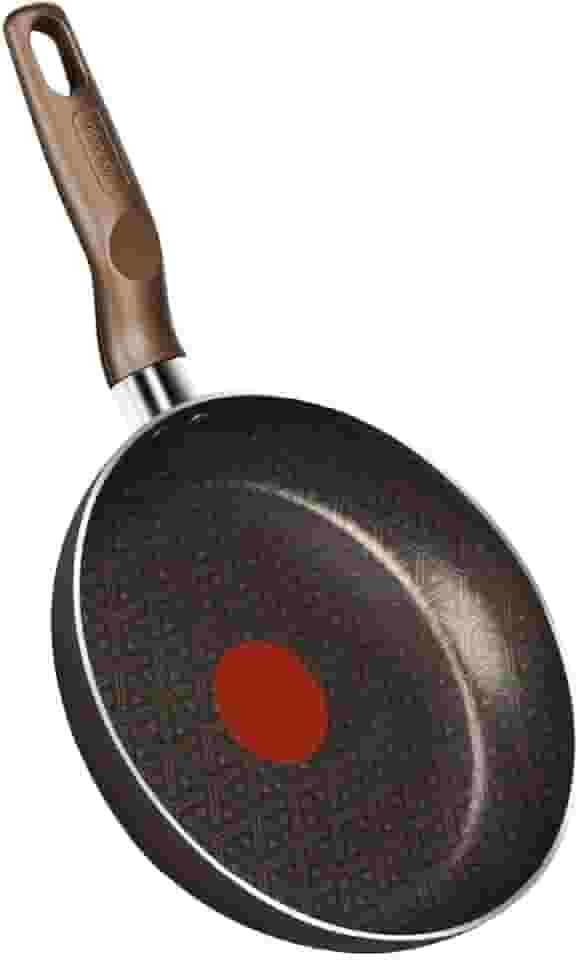 Frigideira Rochedo Expert Chocolate 20cm, com Antiaderente Resist 5X, reforçado com Partículas Minerais, Alumínio de Alta Espessura, Base Limpa Fácil e Thermo-Sinal