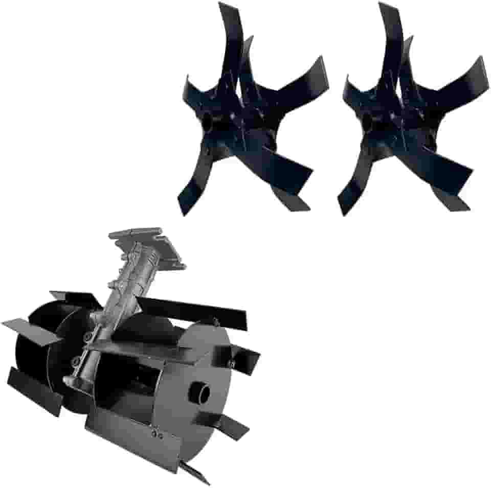 Enxada Rotativa Para Roçadeiras 360mm Tubos 26mm e 28mm Eixo Quadrado e Estriado (28mm 9 Estrias)