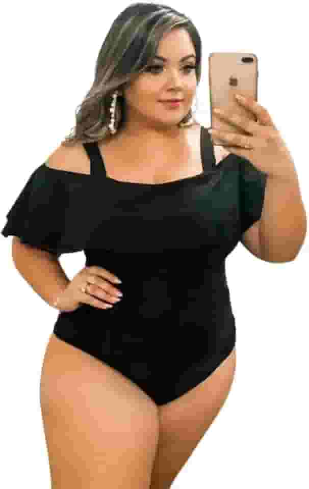Body Ciganinha Plus Size Feminino 3 em 1 – Maiô, Body e Moda Praia | Tamanhos 50 ao 54 | Moda Praia e Casual