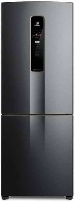 Geladeira Electrolux Frost Free 490L Efficient com AutoSense Inverse Black Inox Look (IB7B) 127 V