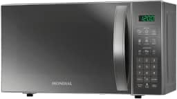 MONDIAL Micro-Ondas, Cinza/Espelhado, 1200W, 110V - MO-01-21-E