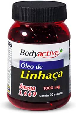 Óleo De Linhaça 1000 MG 90 Cápsulas Ômega 3 6 9 Bodyactive