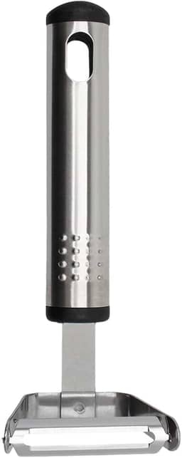 Mimo Style Descascador de Legumes 15cm, Feito Inteiramente de Aço Inoxidável. Descasque de Forma Rápida Legumes, Verduras e Frutas. Resistente e Durável, Prático Para o Dia a Dia