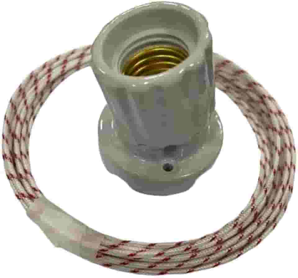 Kit Instalação Elétrica Iluminação para Churrasqueira (Cabo Alta Temperatura e Soquete com Inclinação da luz para grelha