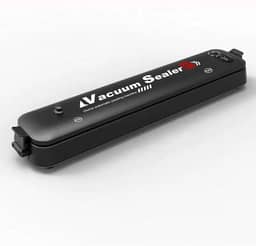 Seladora a Vácuo Automática, Máquina de Embalar Alimentos, queijo, frutas, verdura, carne. Design Compacto, Preta