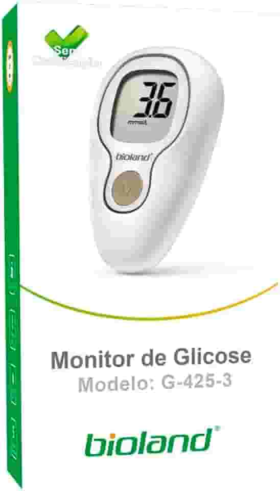 Kit Monitor de Glicose G425-3 com 25 Fitas + 25 Lancetas - Bioland