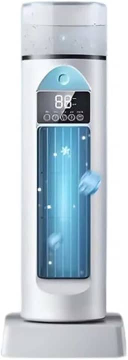 Produto Genérico – Modelo Único, Cor Única, VersáVentilador de Torre Portátil 3 em 1 – Mini Ar Condicionado, Umidificador e Ventilador Silencioso para Quarto, Escritório e Mesatil e Funcional