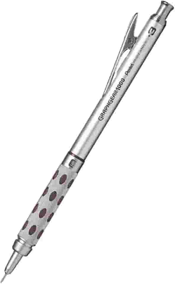 Pentel Lapiseira Profissional Graphgear 1000 0.3mm Prata/Marrom CP/PG1013-E