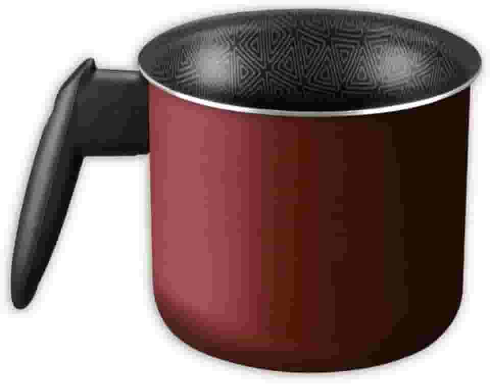 Fervedor Rochedo Facilita Vermelho 15cm com Antiaderente Resist - Limpa Fácil e Dura Mais, reforçado com Partículas Minerais e Cabos Reforçados