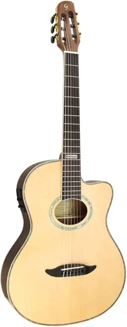 Violao Eletrico Nylon Gnf3 Ceq Ns