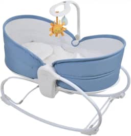 Cadeira Moises Aconchego Clingo, Berço Portátil para Bebê, Azul