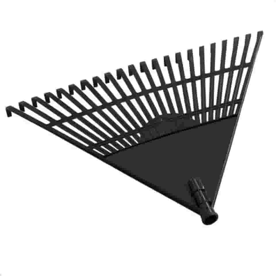 Vassoura Plastica Rastelo Ancinho 22 Dentes Para Grama Jardim Sem Cabo