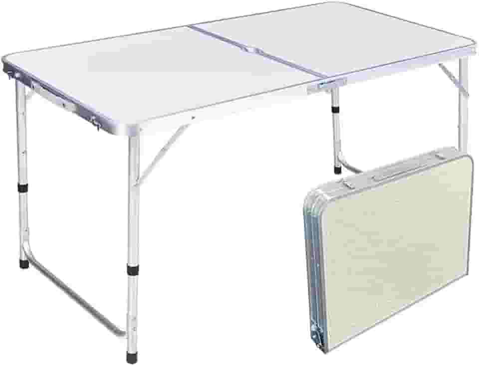 Mesa Dobravel Maleta Portatil, Escrivaninha Dobravel Retangular para Cozinha/Area Externa/Camping(120×60×70CM)