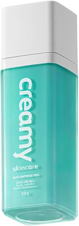 Creamy Skincare Glicointense Peel 30g | Elimina Cravos e Espinhas, Combate a Formação da Acne, Controla a Oleosidade e o Brilho Excessivo | Peles Oleosas, Uso Noturno