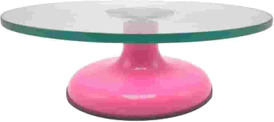 Bailarina De Vidro Giratória Profissional Bolo Confeitaria, MM House (Rosa)