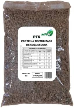 PTS Carne de Soja Vegana 1kg - NATURS (Granulada Escura 1Kg)
