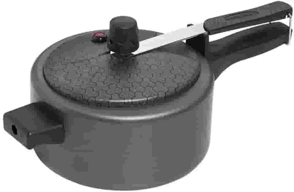 Panela de Pressão Pequena Antiaderente de 2 Litros Pressionella Mini, Grafite, Ramos