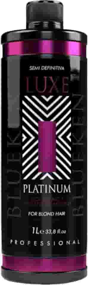Blueken Luxe Platinum - Escova Semi Definitiva Cabelo Loiro Extrato de Mirtilo 1L
