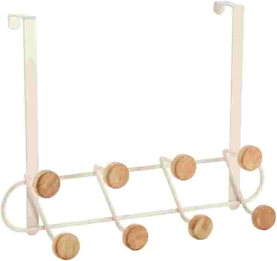 Oikos - Cabideiro de Porta Multiuso 8 Ganchos Sem Furar