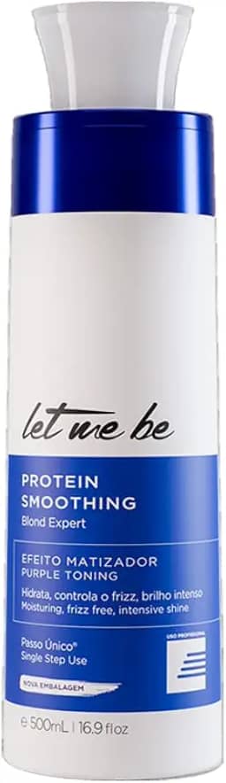 Protein Smoothing Blond - Escova Progressiva Passo Único Efeito Matizador 500ml, Let Me Be