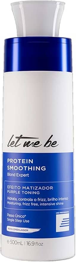 Protein Smoothing Blond - Escova Progressiva Passo Único Efeito Matizador 500ml, Let Me Be