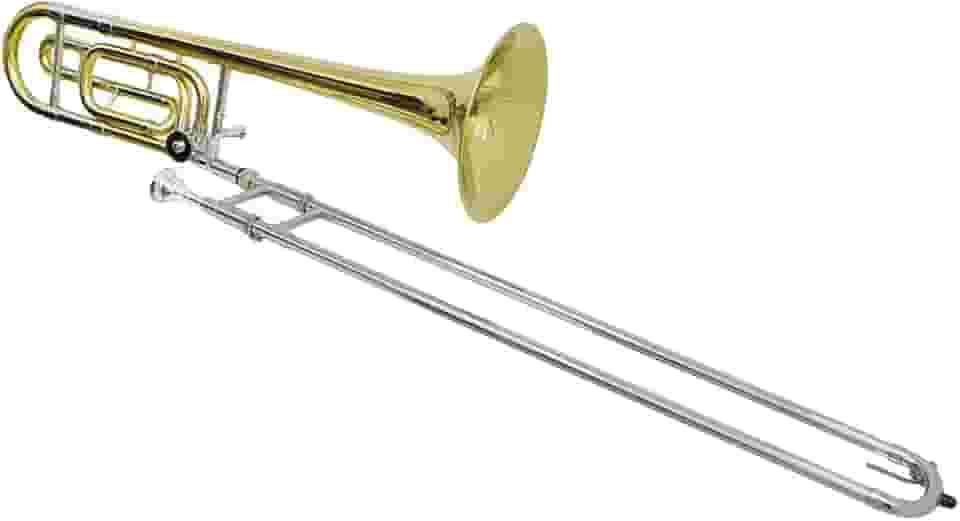 Trombone de Vara com Rotor TB 200VR Laqueado Dourado com Case New York