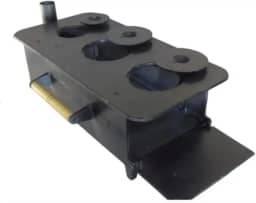 Fogão a Lenha Portátil 3 Bocas - Aluminio Fundido