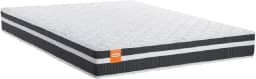 Colchão Casal Queen Molas Qatar 158x198x22cm Branco/Preto - Suporta até 200 kg Por Pessoa