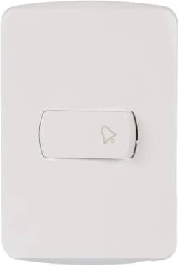 Conjunto Campainha Pulsador 10A 250V Branco Miluz S3B62460, Schneider Electric