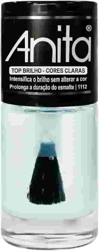 Esmalte Top Brilho - Cores Claras Top Coat 10ml,Anita - 1112